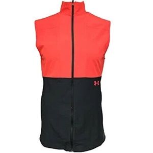 Under Armour Mens Large Black Red Fitted UA Vanished Hybrid Vest 1327655